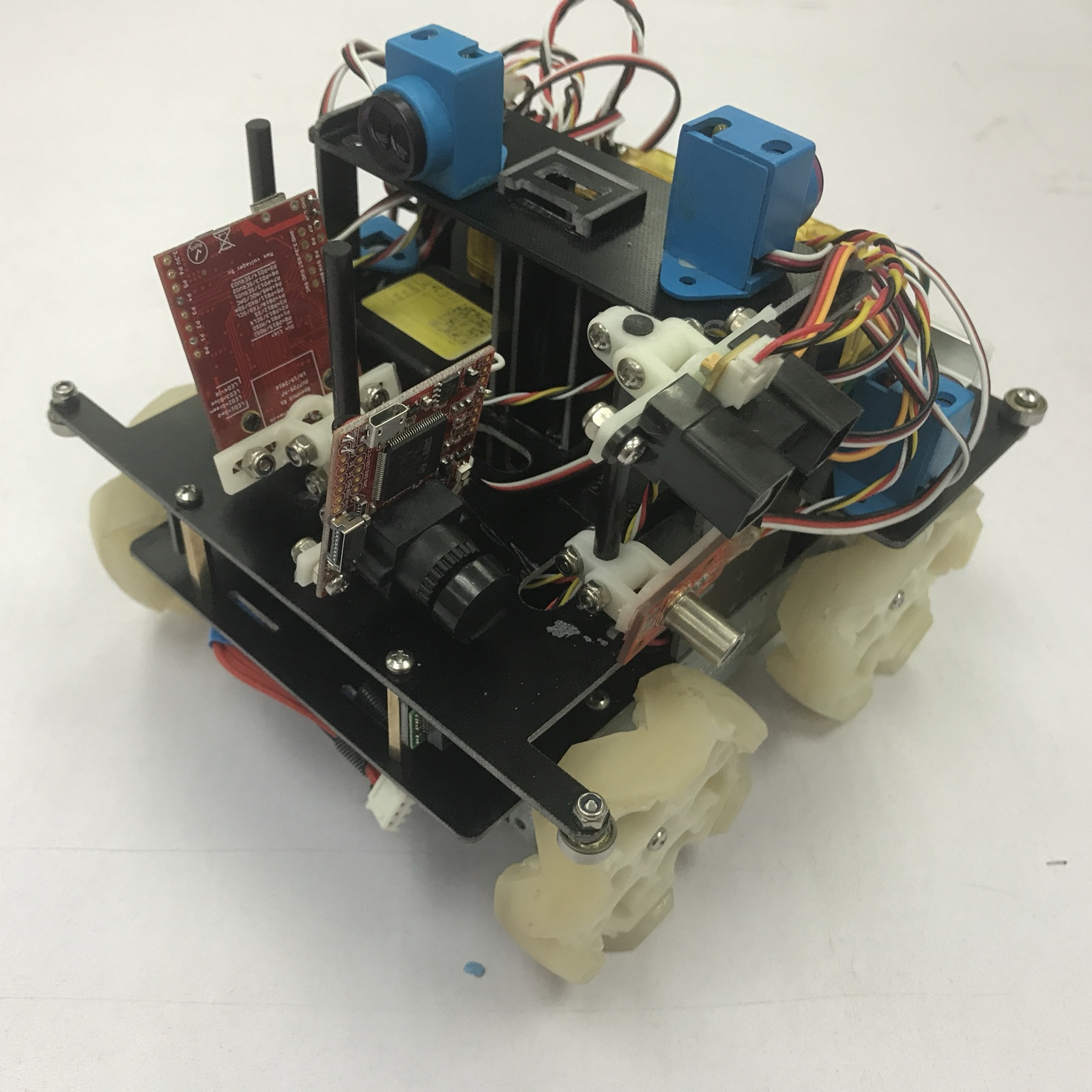 The autonomous RoboCupJunior Rescue Maze robot.